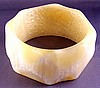 LG53 wide ivory pearlescent bangle